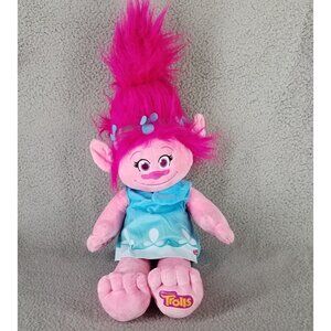 Build-A-Bear Trolls Poppy Plush Doll 18" Dress Headband 2017 Dreamworks Pink